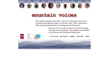 Tablet Screenshot of mountainvoices.org